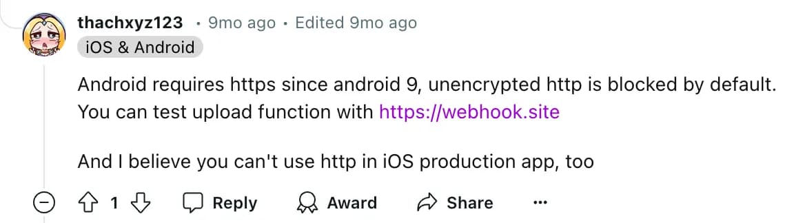 A post explaining HTTPS is required for POST form data in react native A post explaining HTTPS is required for POST form data in react native